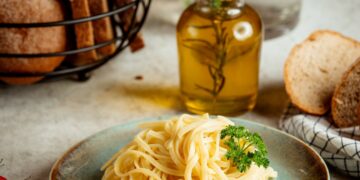 azeite no macarrão