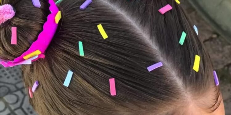 cabelo maluco para meninas com pouco cabelo