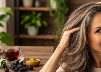 Adeus cabelos brancos: o melhor método natural para escurecer fios brancos sem química