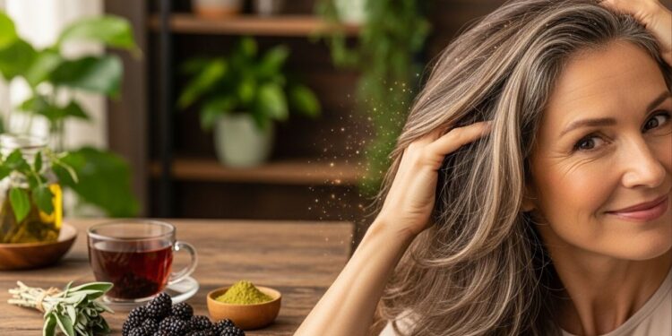 Adeus cabelos brancos: o melhor método natural para escurecer fios brancos sem química