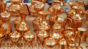 Objetos de cobre ou bronze que têm alto valor comercial