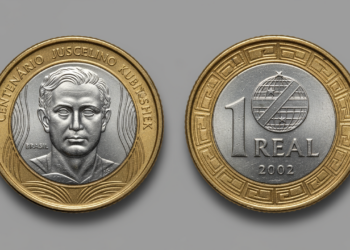 Ilustração de Moeda de JK em 2002