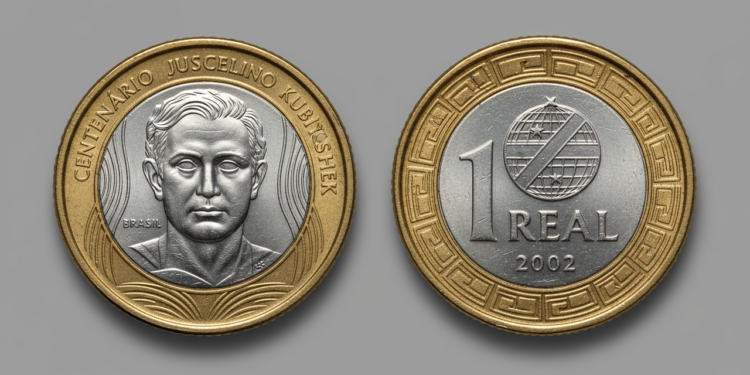 Ilustração de Moeda de JK em 2002