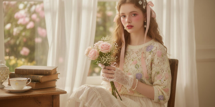 Expressão visual do romantismo contemporâneo e da autoconfiança feminina.