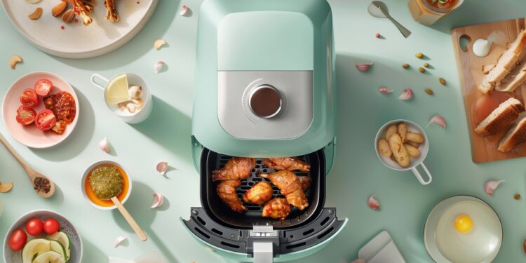comida seca na air fryer