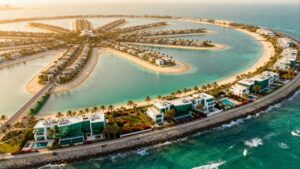 Uma ilha artificial de U$12 bilhões em forma de palmeira foi construída em Dubai