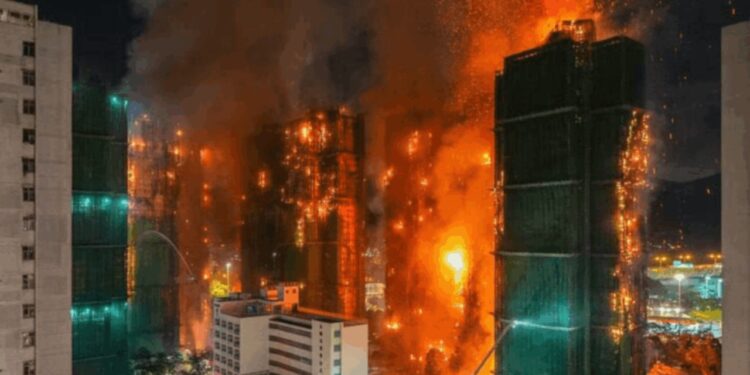 incêndio em Hong Kong