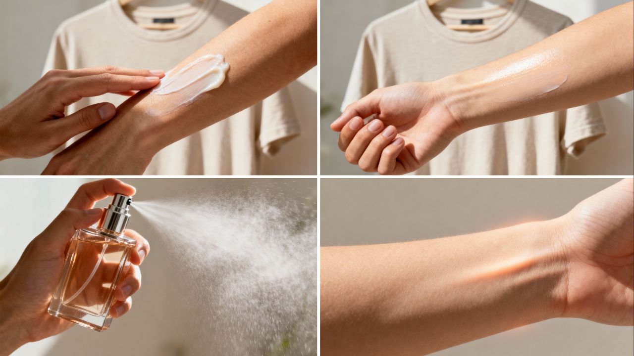 O perfume fixa muito mais no verão quando aplicado deste jeito
