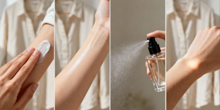 O perfume fixa muito mais no verão quando aplicado deste jeito