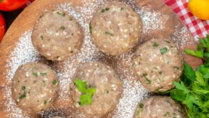 receita de almôndega de feijão branco