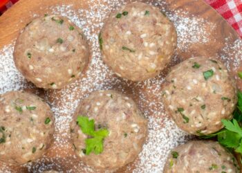 receita de almôndega de feijão branco