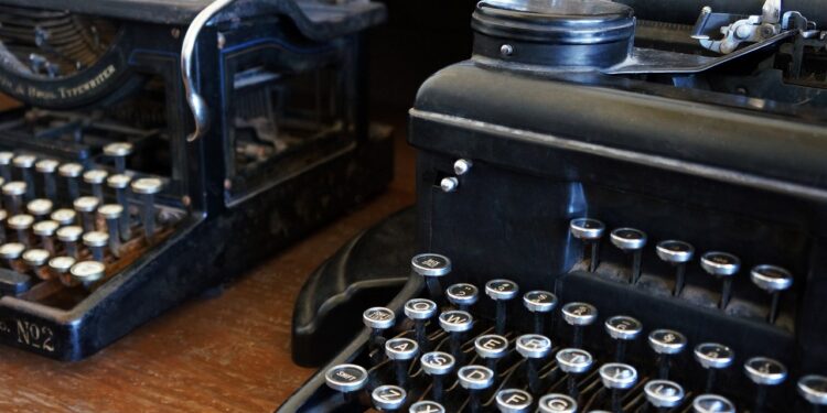 Máquinas de escrever que podem valer muito dinheiro