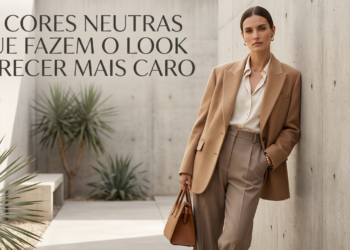Uso de cores neutras que transmite elegância e sofisticação instantânea.
