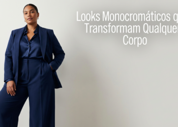 Combinação monocromática que alonga e valoriza a silhueta de forma natural