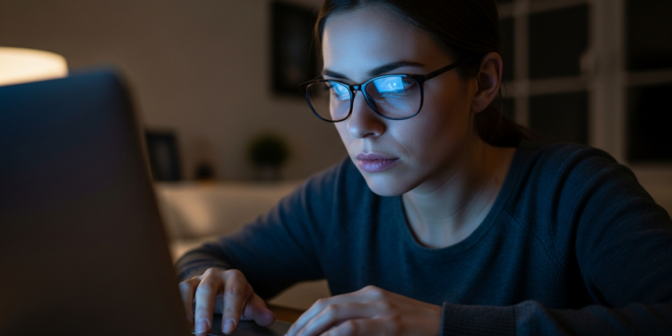 Rotina digital intensa que pode acelerar o cansaço visual ao longo do dia