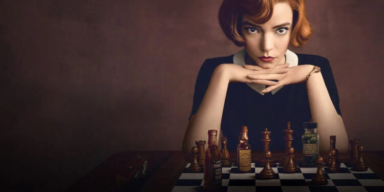 Representação realista do xadrez transformando interesse cultural - Créditos: Netflix