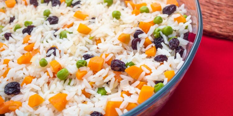 receita de arroz à grega
