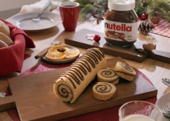 receita de rocambole com Nutella