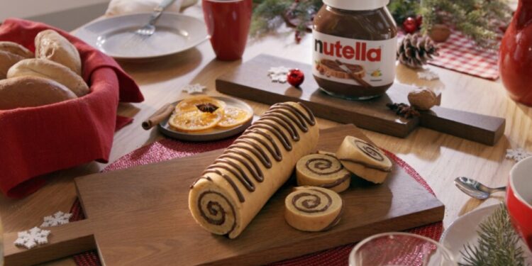 receita de rocambole com Nutella