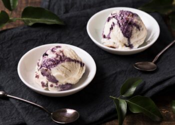 sorvete de uva caseiro