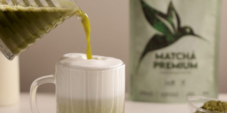 receita de matchá latte