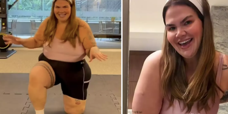 Thais Carla perdeu 80 kg. Foto: Reprodução Redes Sociais