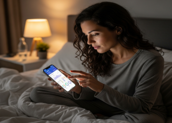 Monitoramento do sono que ajuda a entender padrões noturnos invisíveis