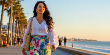 Escolhas de moda que reduzem a insegurança em dias quentes.