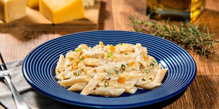 penne a quatro queijos