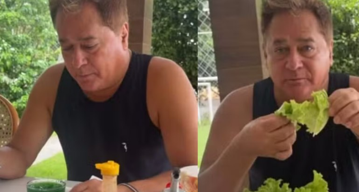 Leonardo muda dieta. Foto: Reprodução Redes Sociais