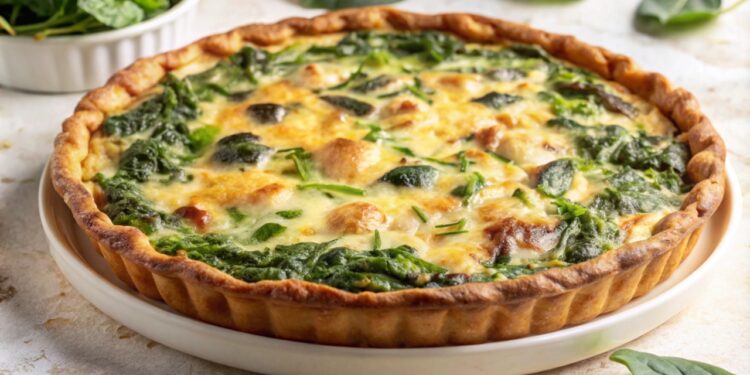 quiche de espinafre