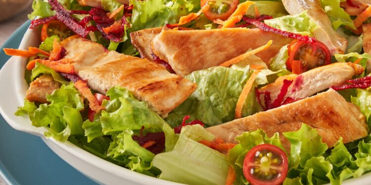 receita de salada com frango