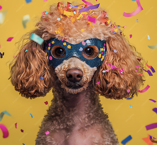 Carnaval é para pet? Foto: FreePik