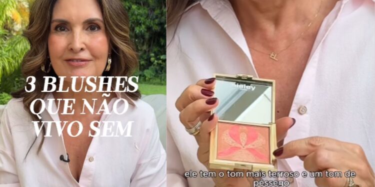 Descubra o blush da Fátima Bernardes favorito! A apresentadora revela as 3 marcas que não saem da sua bolsa para garantir uma pele solar - Reprodução Instagram/@fatimabernardes