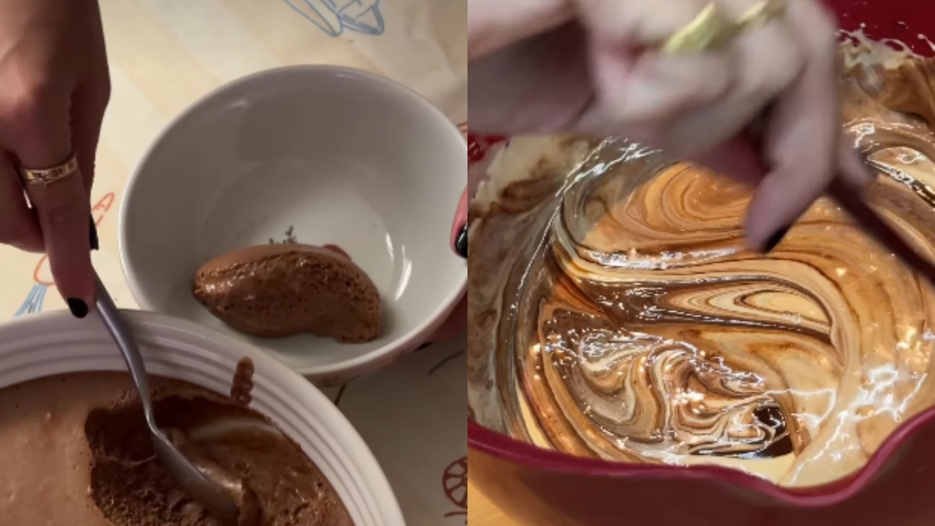 Mousse de chocolate com licor