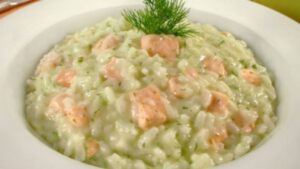 Risoto cítrico de salmão