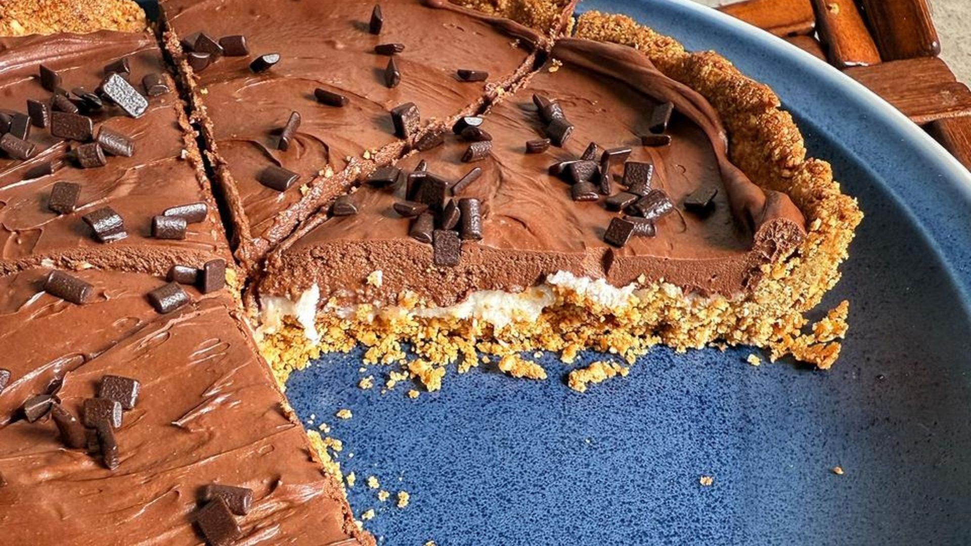 Torta de prestígio vegana
