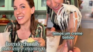 Aprenda a fazer chantilly sem creme de leite