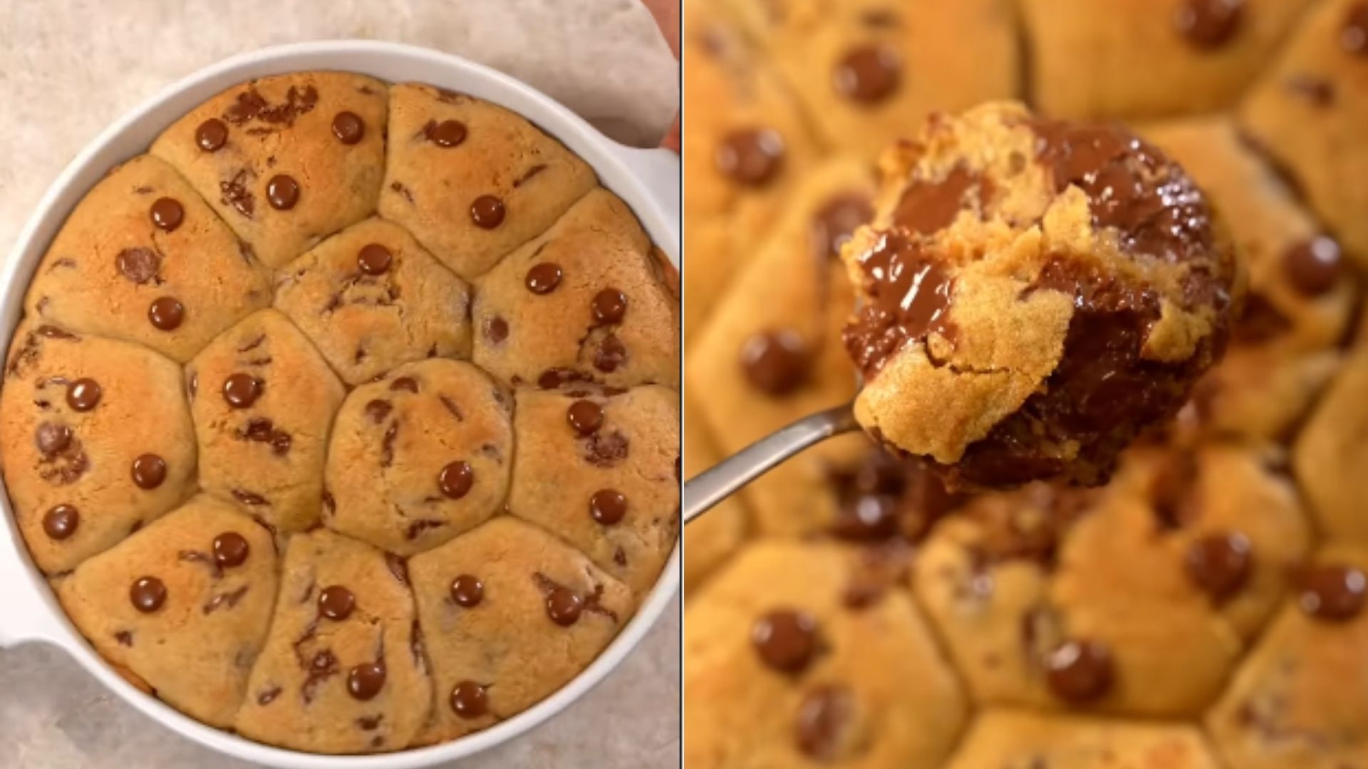 Cookie de travessa recheado