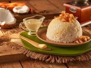 Cuscuz Doce de Arroz e Coco: fácil para quem não tem tempo a perder!