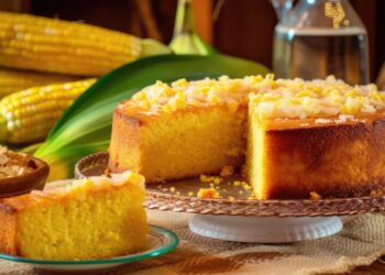 Bolo de milho com parmesão