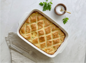 Torta de liquidificador de bacalhau