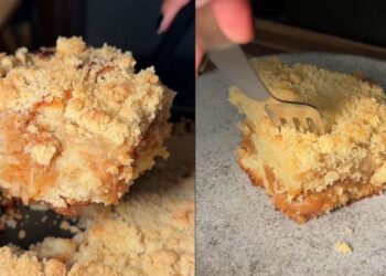 cuca de banana com doce de leite