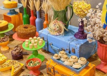 decoração da Festa Junina em casa