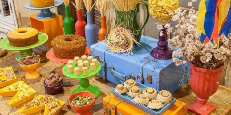 decoração da Festa Junina em casa