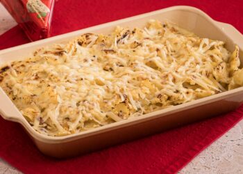 macarrão com queijo gratinado