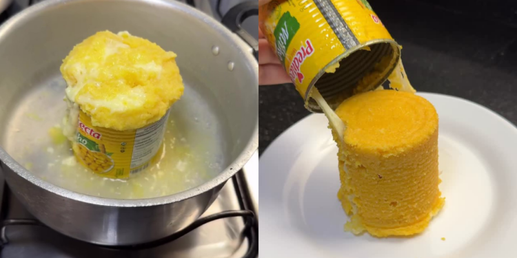 Pamonha na lata