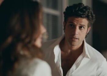 Pedro (Chay Suede) e Bruna (Nanda Marques) em Quem Ama Cuida - Crédito: Reprodução/Globo