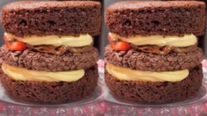 Sandubolo: veja receita viral de ‘hambúrguer de bolo’