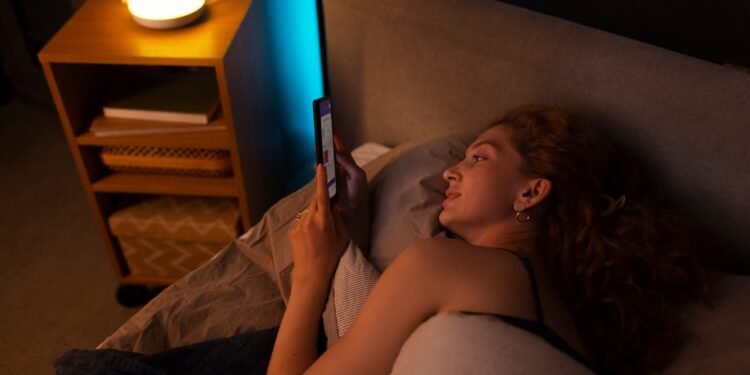 celular antes de dormir